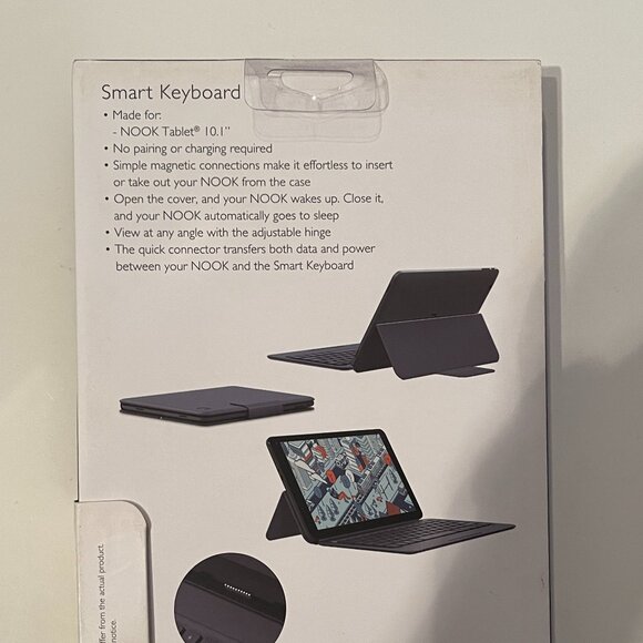 Barnes‎ & Noble Nook Cover Stand Black -Samsung Galaxy Tab E Nook Case (new/x) - Picture 4 of 10